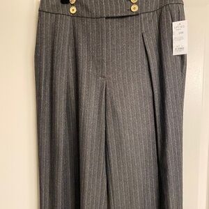 Pinstripe double breasted work pant